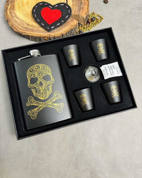 بطری جیبی ۴ شات اسکلت